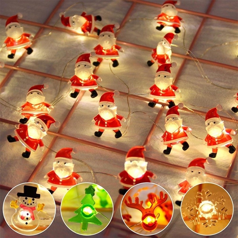 Enfeites De Natal 2M Luzes de Fada Pisca Decoração de Festa | Shopee Brasil