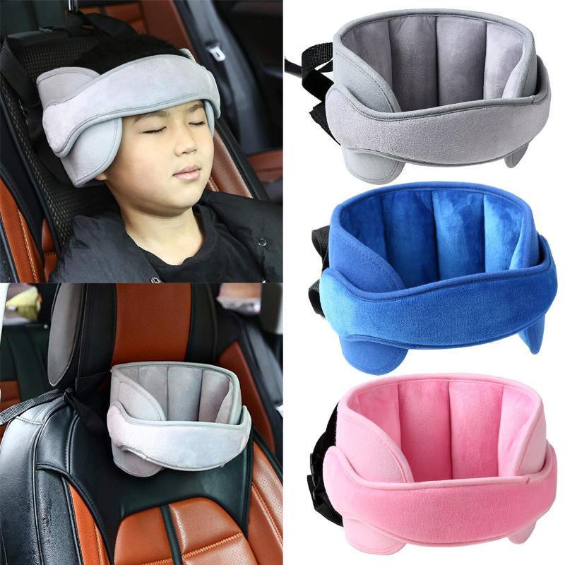 Estoque | Protetor De Cabeça Infantil Apoio De Cabeça Titular Suporte De Saco De Dormir Do Bebê Da Banda De Miúdo Sono Cinto Cochilo Assento De Carro Carrinho De Segurança /encosto de cabeça do assento de carro do bebê