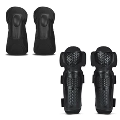 Kit Joelheira + Cotoveleira Motocross Trilha Enduro Pro Tork Titanium Plástico Injetado Preto