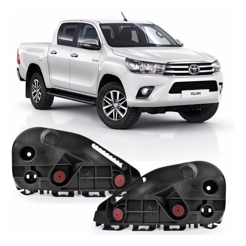 Par Guia Parachoque Dianteiro Hilux Pick-up 2016 2017 2018