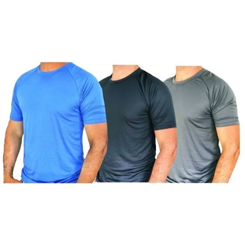 Camiseta Dry Fit Masculina 100% Poliéster  Academia Corrida Fitness Proteção UV VÁRIAS CORES