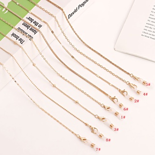 Cordão De Metal Moda Requintado Cadeia Óculos Para Mulheres Homens Máscara Multifuncional Pendurado De Estilo Europeu Americano