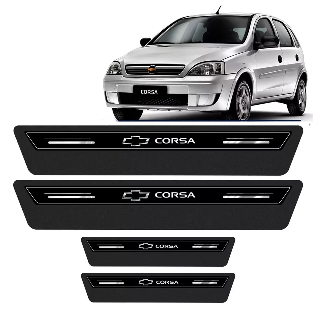 Soleira Protetor Porta Platinum Corsa Hatch E Sedan - Preto !!!! !!! Aproveite!