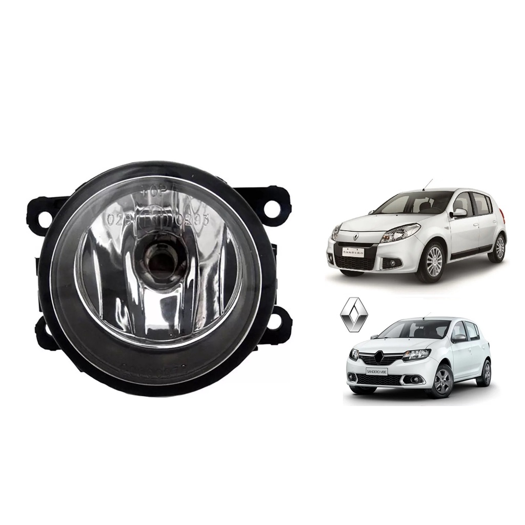 FAROL DE NEBLINA FAROL AUXILIAR RENAULT SANDERO LENTE ACRÍLICO