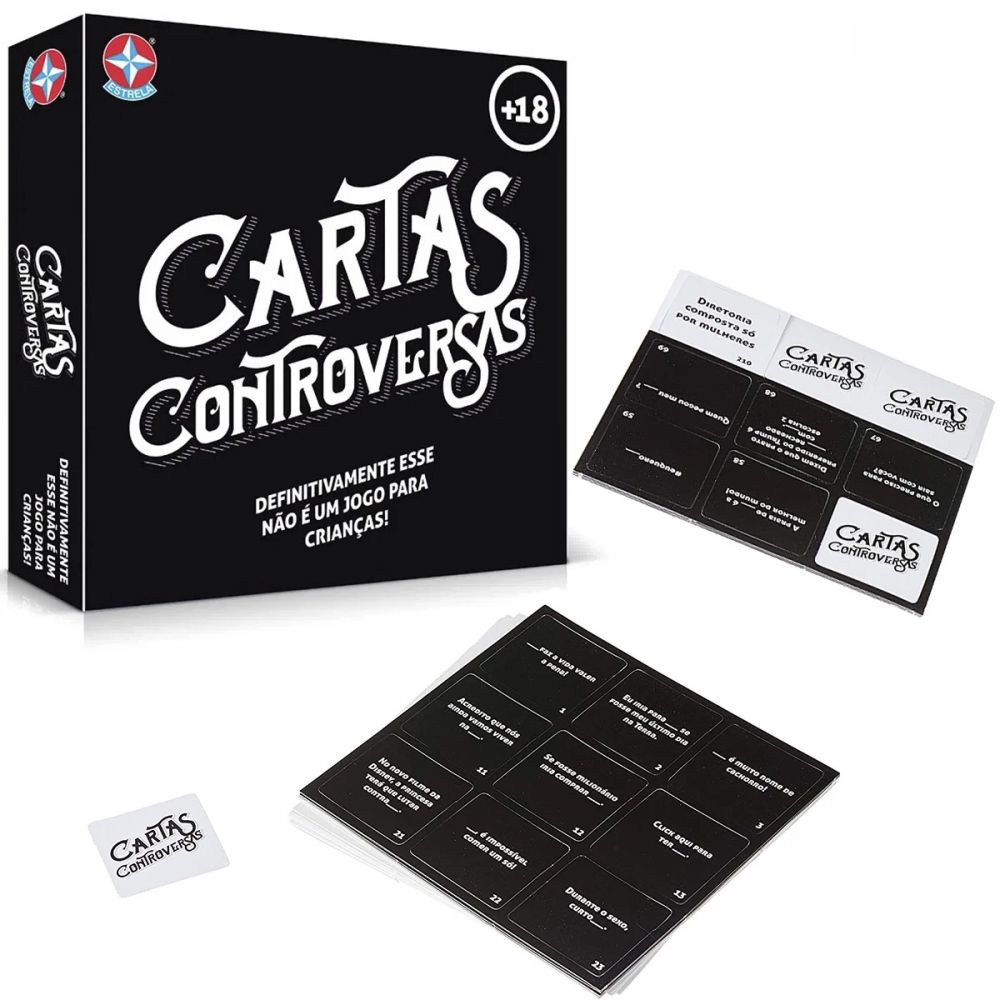 Jogo de Cartas para Adultos Estrela Cartas Controversas | Shopee Brasil