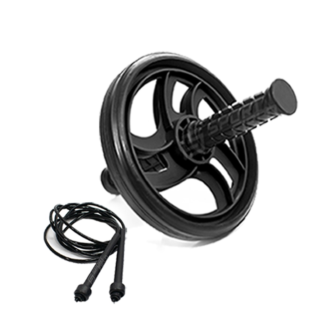 Roda Abdominal + Corda de Pular Ajustável Sport Field