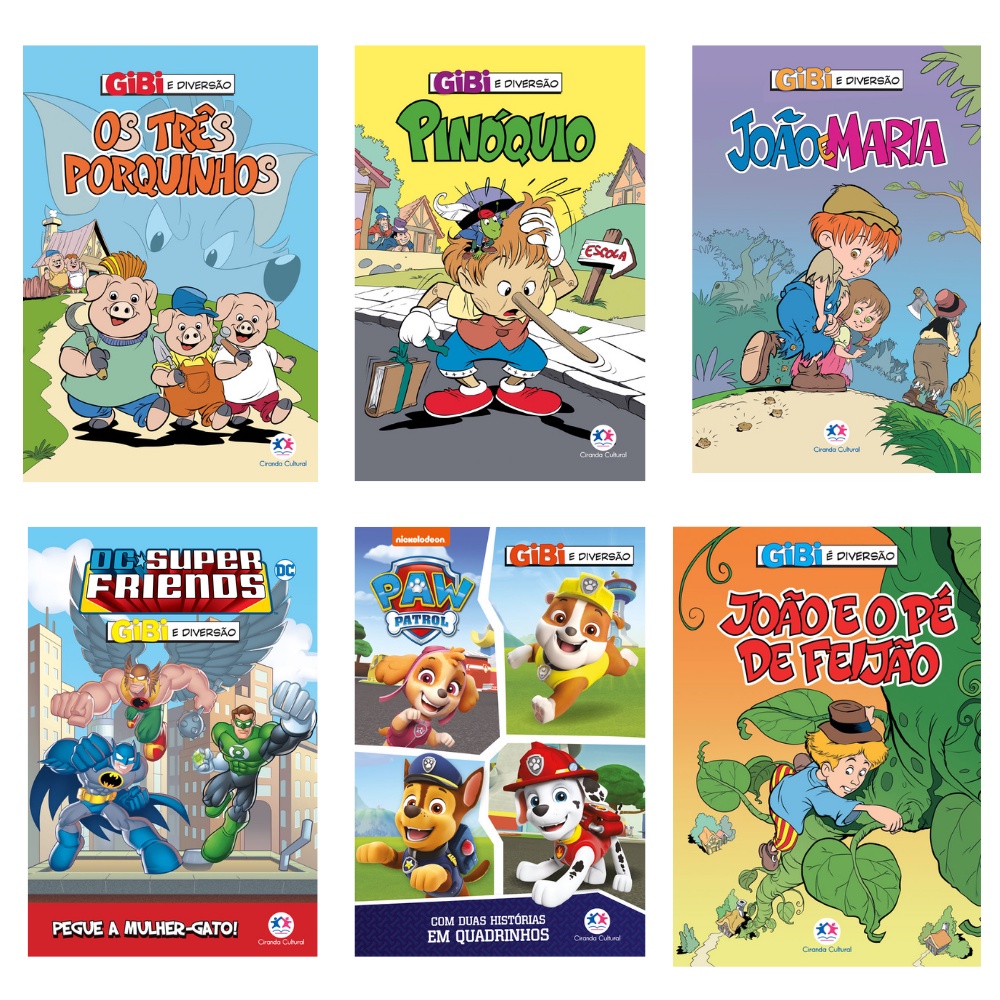 Kit Livros Gibi é Diversão para Meninos em Oferta na Shopee