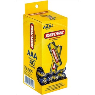 Pilha AAA Rayovac Original Tubo Com 40 Unidades