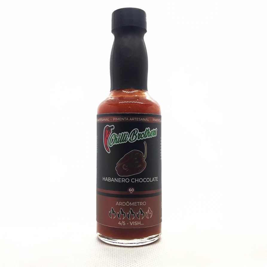 Molho De Pimenta Habanero Chocolate 60ml Chilli Brothers Sem Glúten e