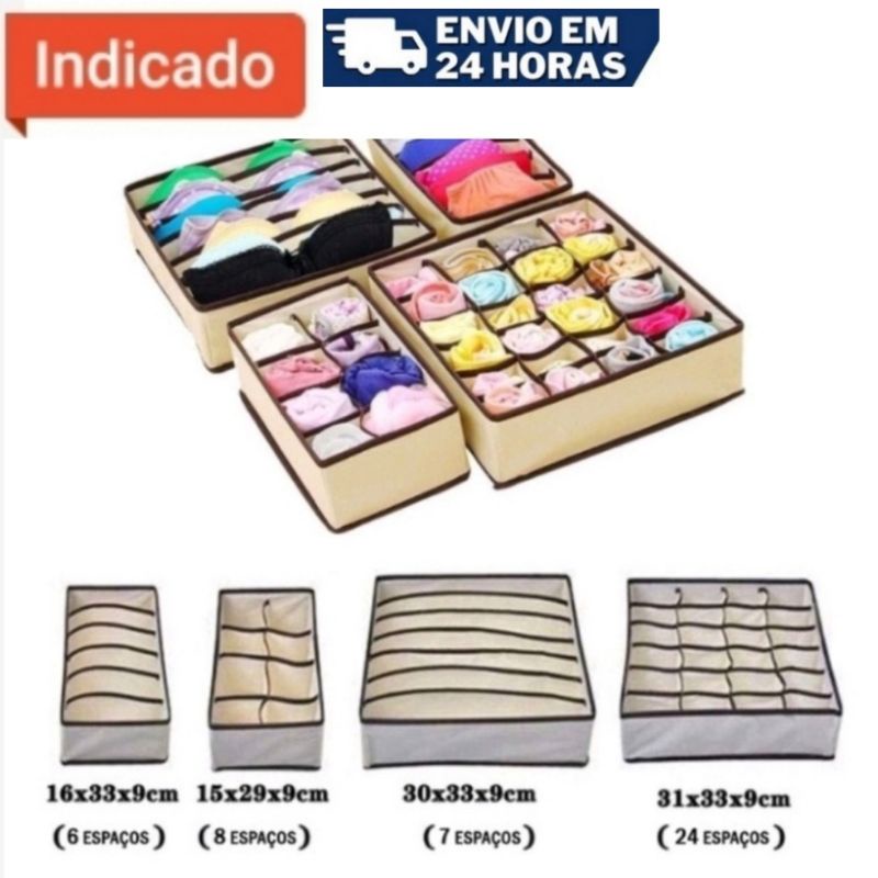 Organizador De Gavetas Tnt Reforçado Premium Shopee Brasil 8400