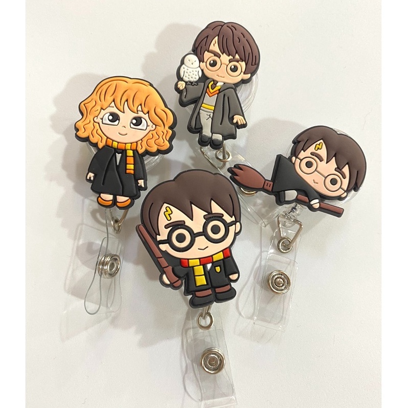 Porta Crachá Retrátil Personalizado Harry Potter em Oferta na Shopee