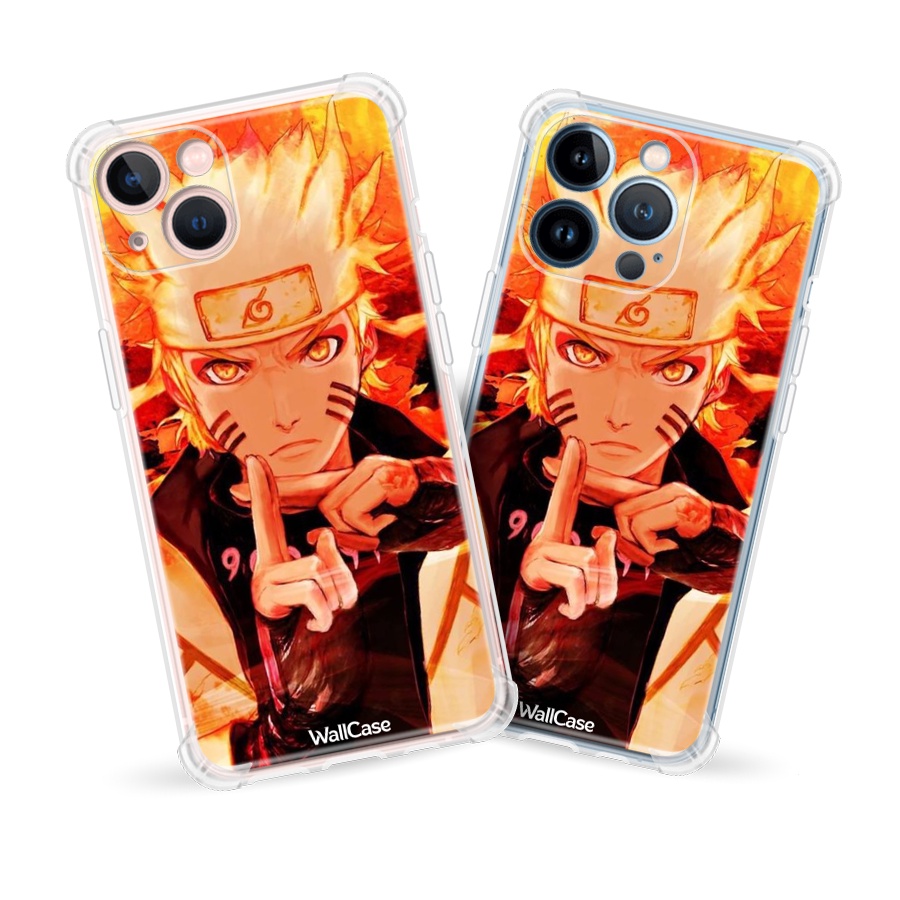 Capinha Capa Anti Impacto Transparente N39 Anime Naruto Biju Para iPhone 5 6 7 8 11 12 13 14 Se Xr Xs Pro Max Mini