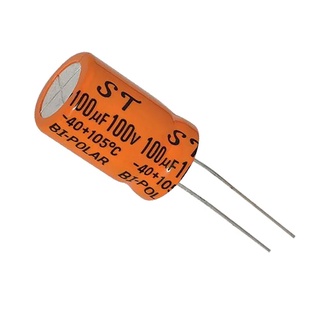 Capacitor Bipolar 100x100 Alto Falante 100uf 100v Unidade
