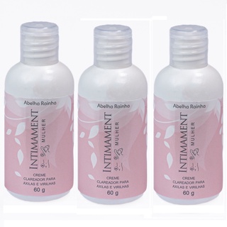 Kit 3 Creme Clareador Para Axilas e Virilhas Intimament Mulher Abelha Rainha