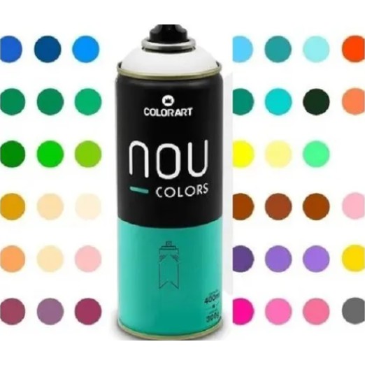 Tinta Spray Colorart Nou Colors P/ Grafiteiros 400ml Cores 3