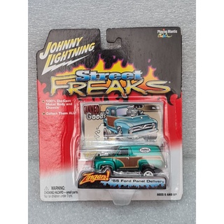 55 Ford Panel Delivery Street Freaks White Lightning 2004 Johnny Lightning Lacrado