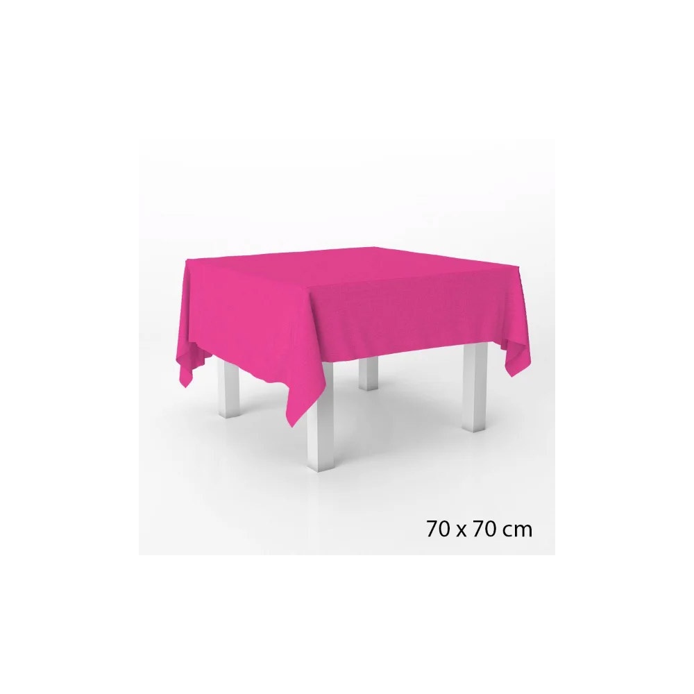 Toalha Cobre Mancha em TNT-70 x 70 cm-Rosa Pink-5 unidades