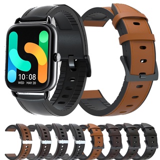 Para Haylou RS4 Plus Pulseira De Couro + Silicone 20mm Relógio LS02