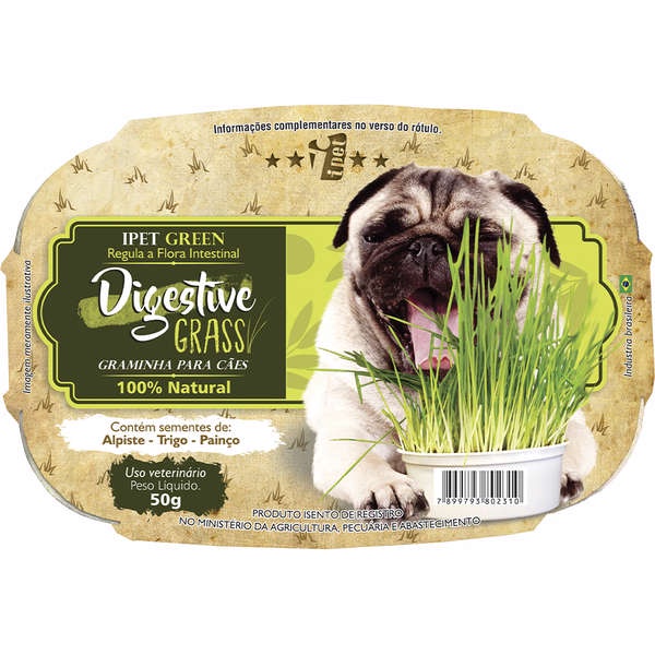 Graminha Para Cães Digestive Grass IPet 50g