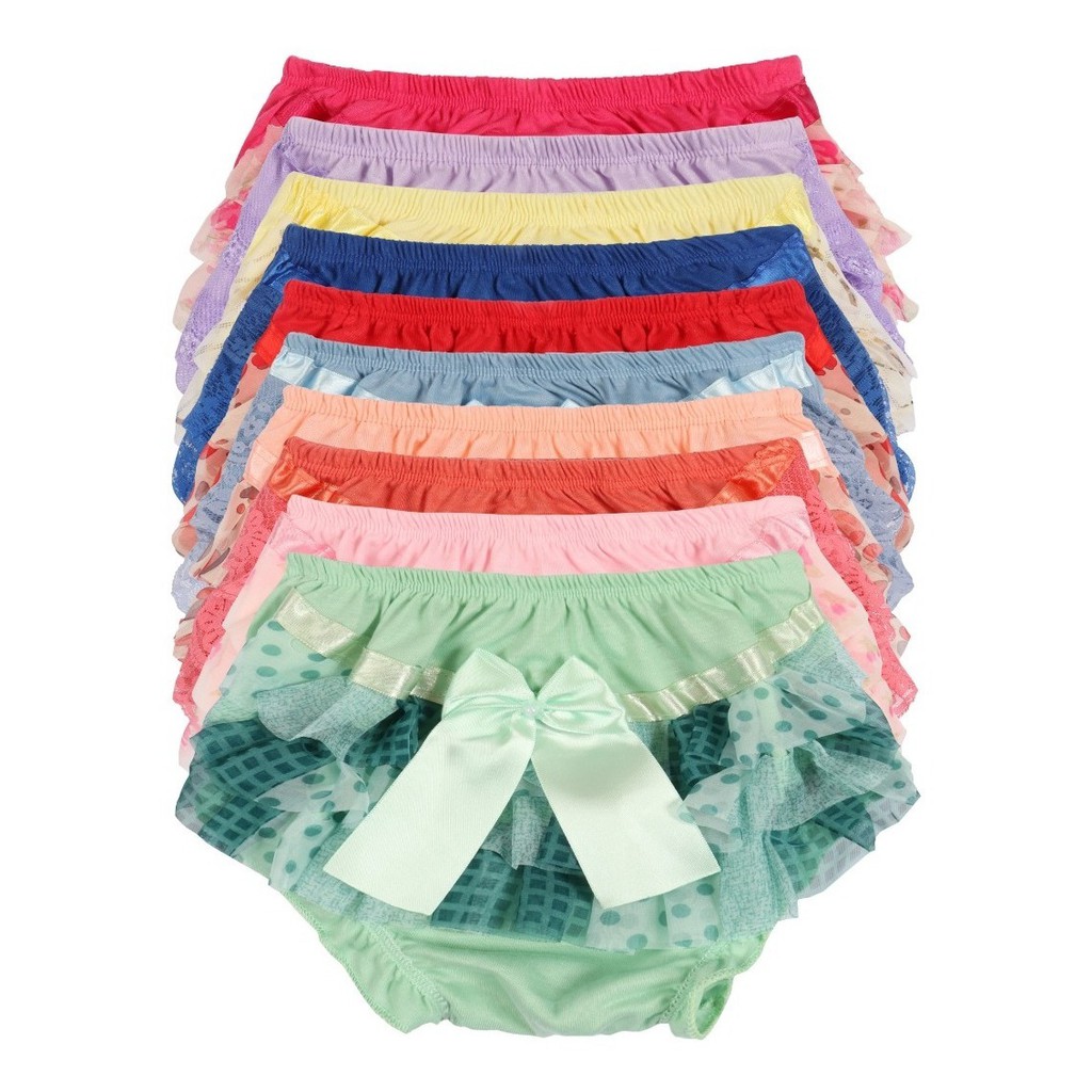 Calcinha Calça Cobre fralda Infantil Bunda Rica Organza Laço cetim Babado Fofa