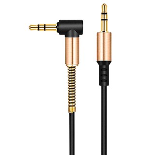 Cabo p2 Auxilar Audio formato L 90 graus p2 x p2 Audio 3.5mm Stereo