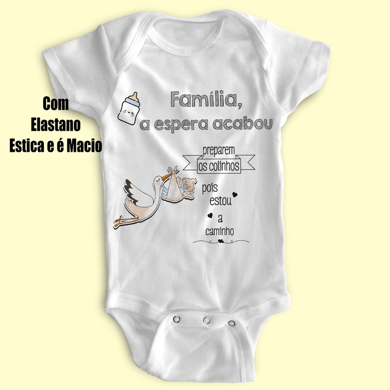 Body Bebe Body Personalizado Familia Estou Chegando