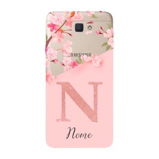 Capinha para Samsung J7 Prime 2 Anti Impacto Personalizada - Delicate Flowers com nome e fundo transparente