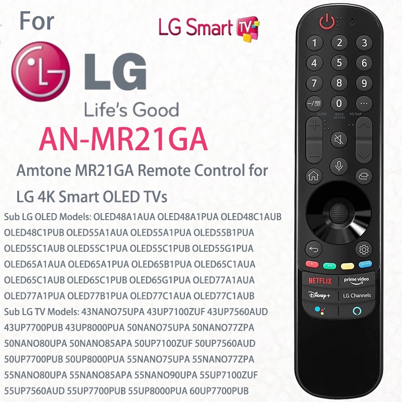 Controle Remoto Para LG Smart TV 43NANO 50UP 60UP 65nao 70UP 75nao 86NANO 86NANO OLED Série Com Função De Voz Mágica