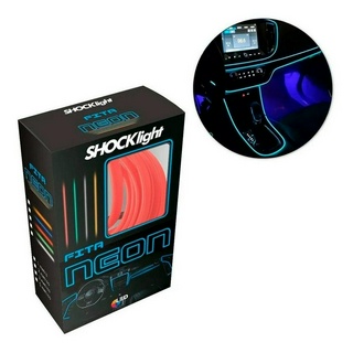 Fita Led Para Paínel Inteiro Carro Neon 5 Metros Vermelha