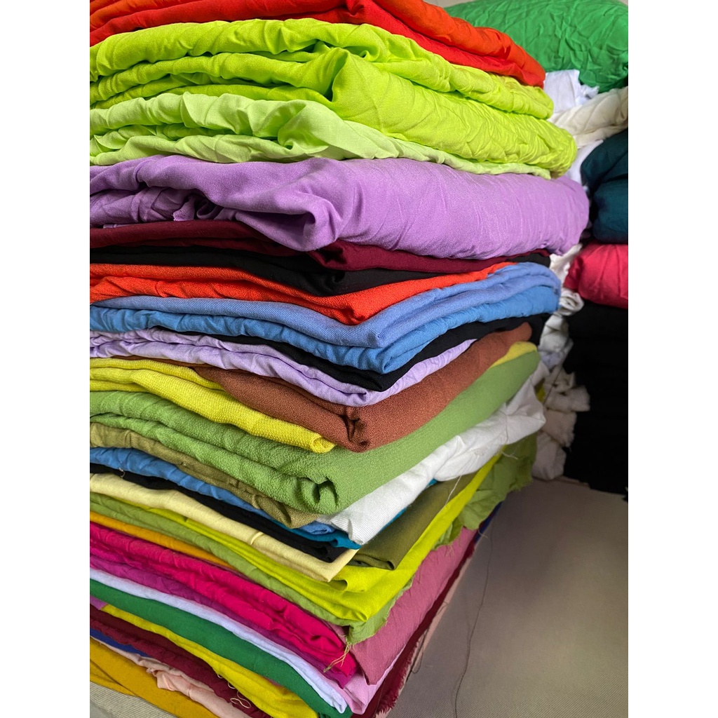 1kg Tecido Viscose e Viscolinho Lisa no Retalho Rendimento 4 Metros por KG