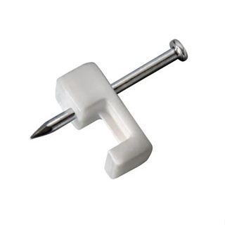 100pcs Fixa Fio Grampo Para Cabos Miguelão 10/12 Com Prego em Oferta na Shopee