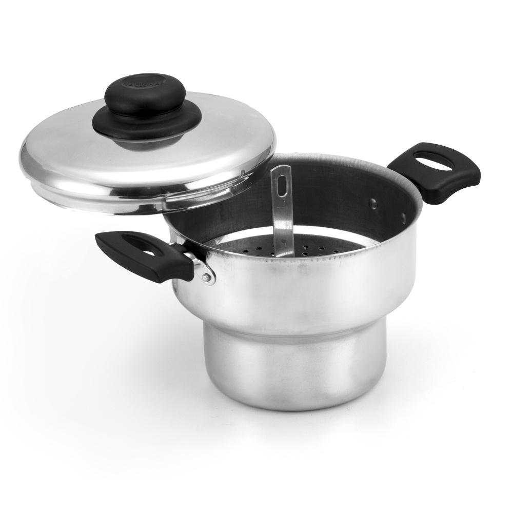 Cuscuzeira De Aluminio Polido 18Cm Nacional - Home & Living
