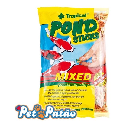 TROPICAL KOI & GOLDFISH MIXED STICKS 90G ( BAG ) - UN