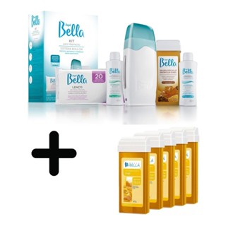 Kit Depilação Roll-on Bivolt Depil Bellla + 5 Cera Refil Mel em Oferta na Shopee