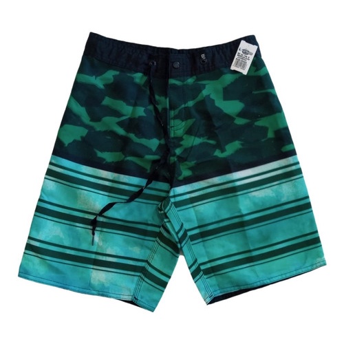 Kit Com 4 Bermudas Elastano Juvenil Estampadas Lazer Piscina Praia