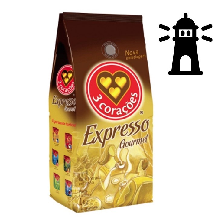 Café em Grãos 3 Corações Gourmet 1kg - 3 Corações