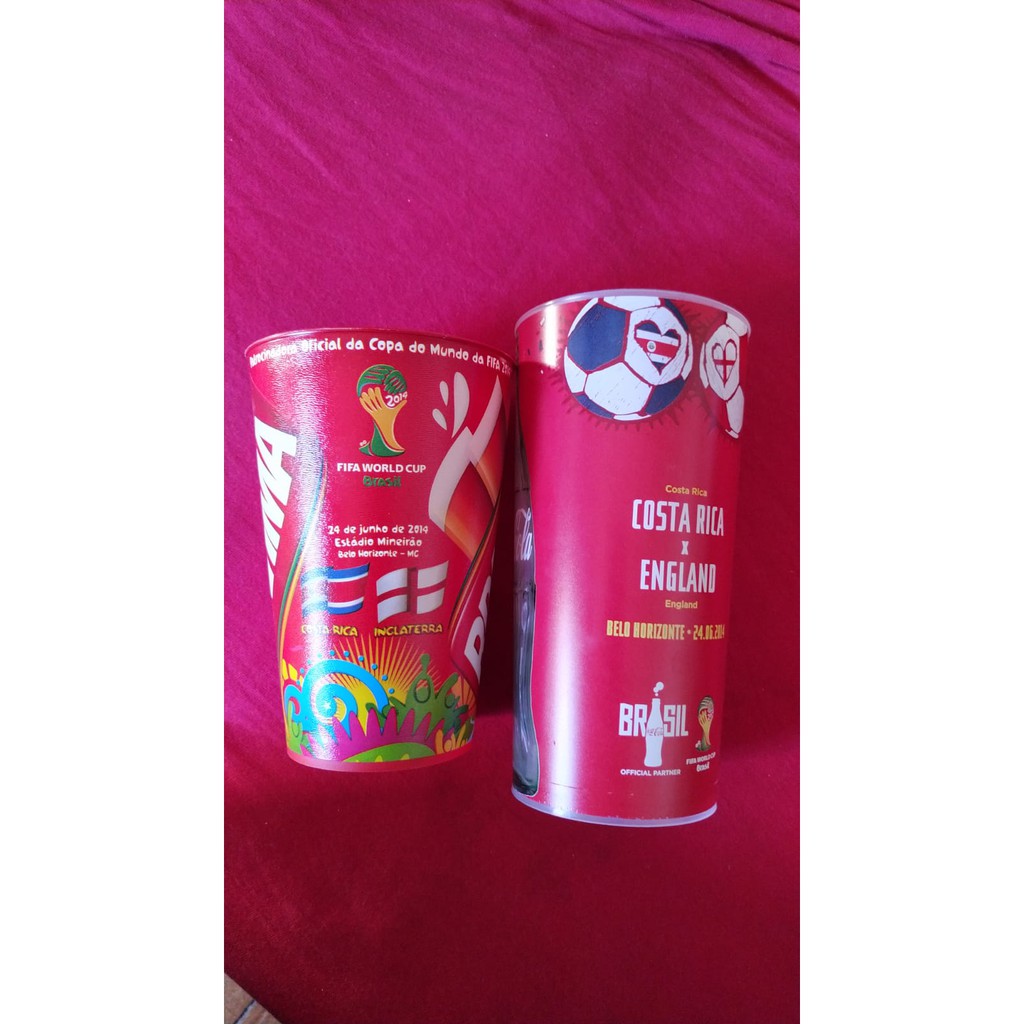 Copo Copa do Mundo 2014 Brasil (Coca-cola e Brahma)