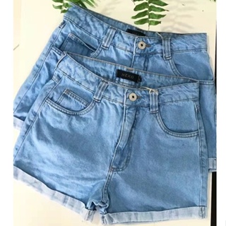 SHORTS JEANS MOM FEMININAS MODA FEMININA em Oferta na Shopee