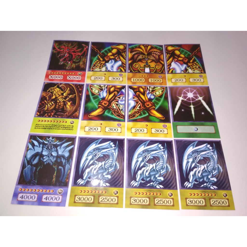 Cartas Yugioh Kit Exodia  5 partes+ Harpias +3 Deuses egípcios Versão Anime
