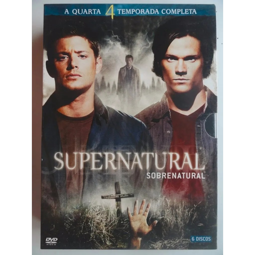 BOX Dvd Supernatural Sobrenatural Quarta Temporada/ (6dvd's) LACRADO