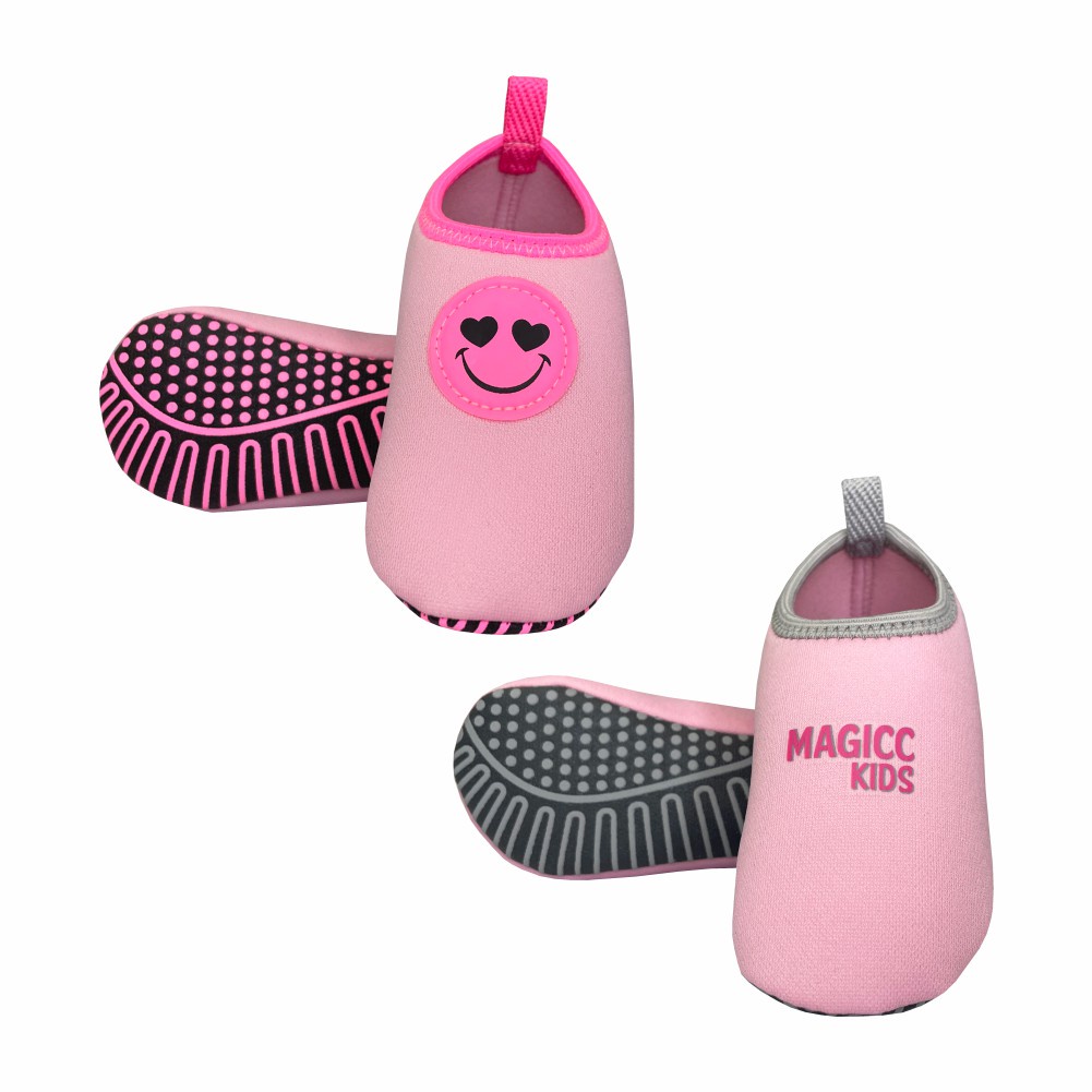 Kit Infantil Sapatilha Menina Antiderrapante Macia Meia Conforto Calce Fácil Magicc S100/S104