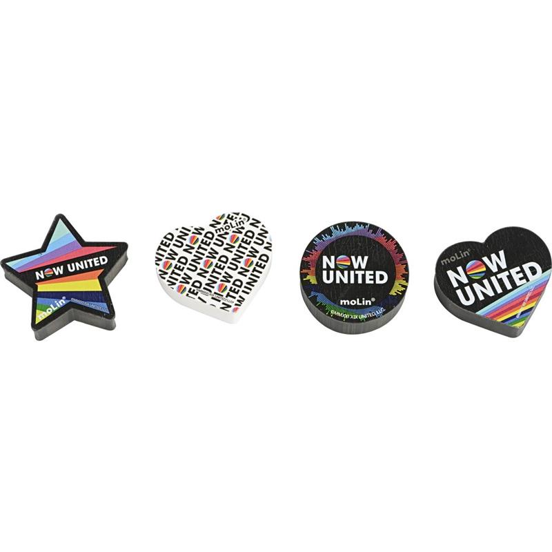 Borracha Decorada Now United Molin