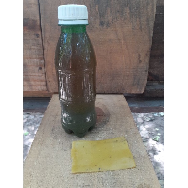 atrativo misto para abelhas sem ferrão 200 ml + 1 lâmina de cera mista de 9 cmx5cm
