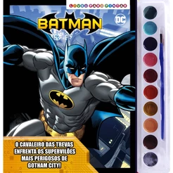 Batman Livro para Pintar com Aquarela