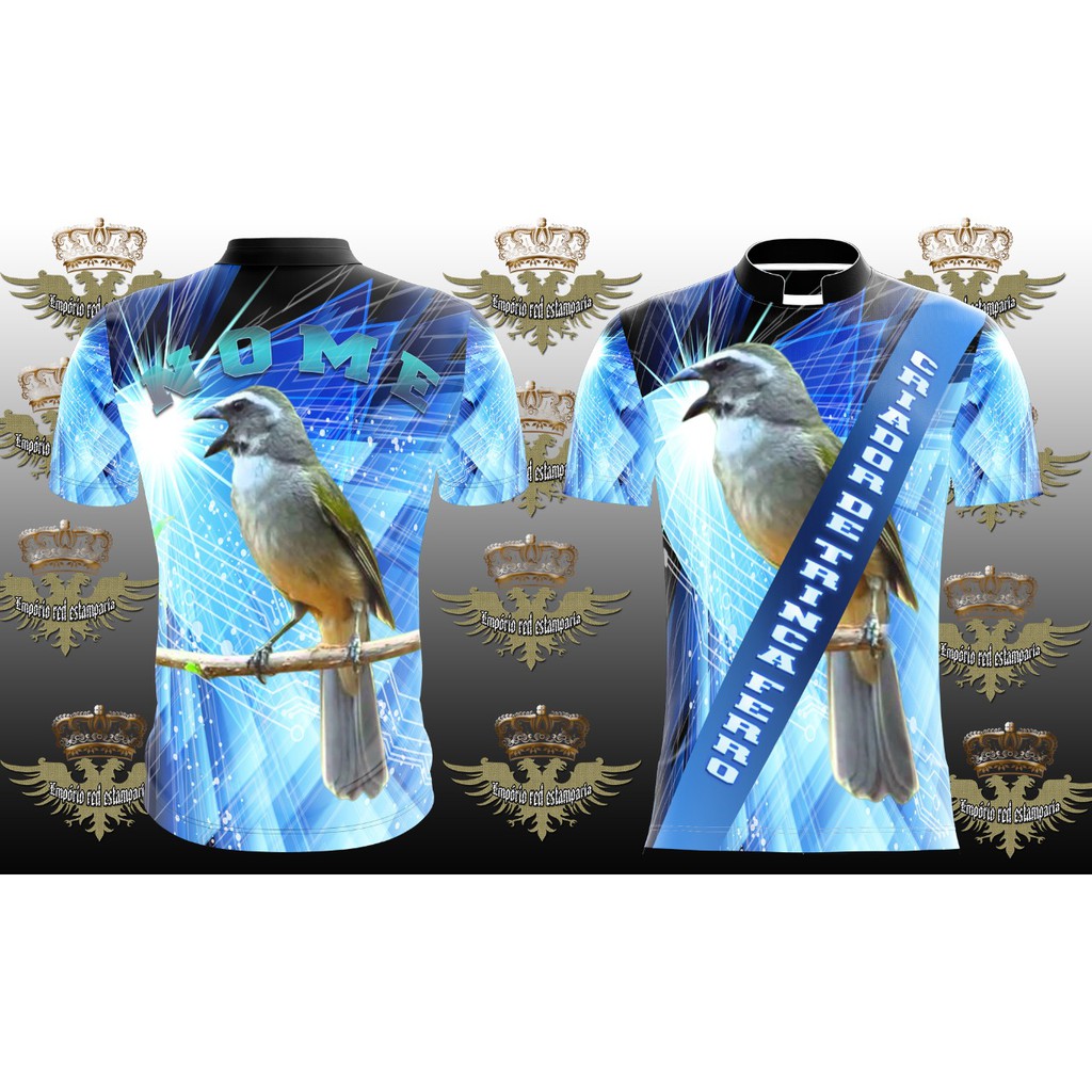 Camiseta Personalizada de Trinca Ferro gola padre canto bom dia seu chico