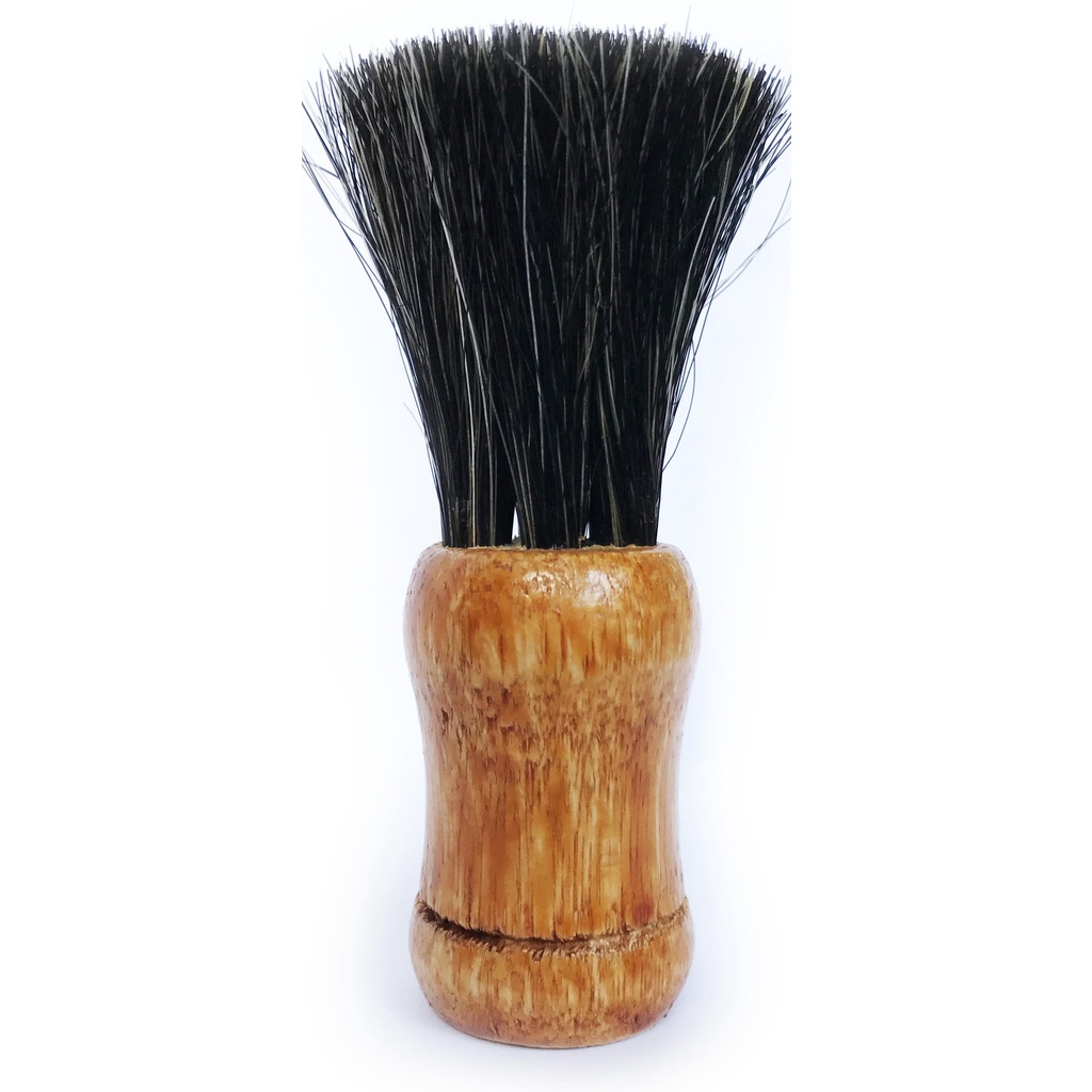 PINCEL P/ BARBEAR CERDA NAT. NEGRA MAD. ESP. RUSTICAS (BARBER) GLOBAL REF 055