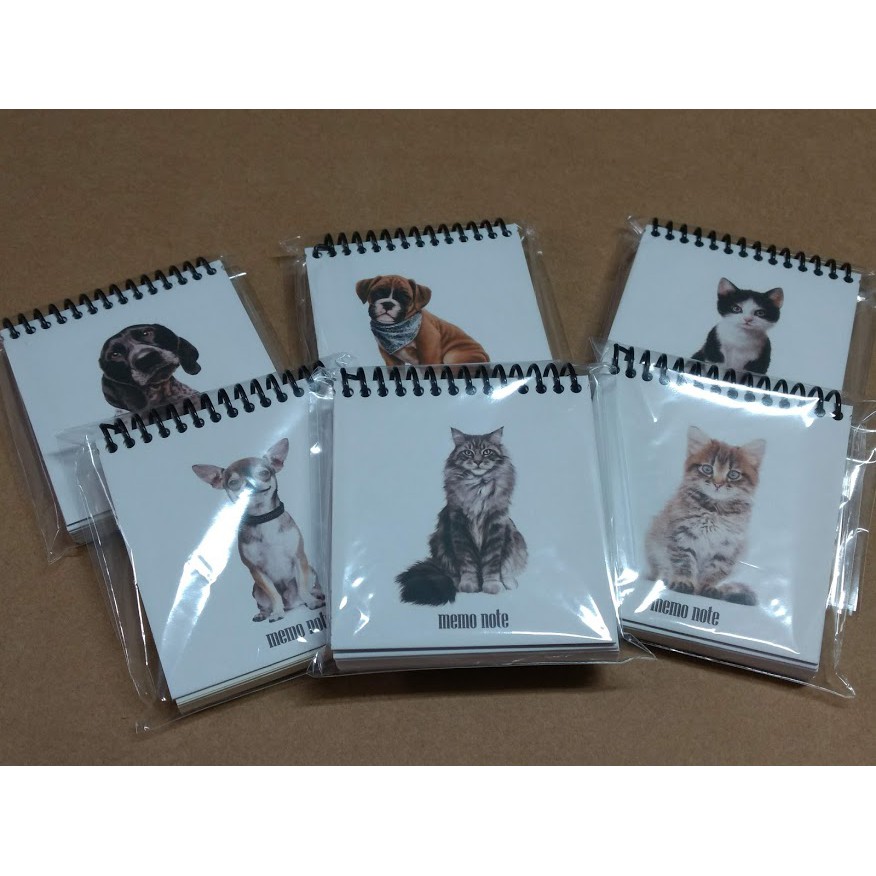Caderno de Anotações 100 folhas Fofo Pet Rascunho Bichinhos Anotação Bloquinho Caderneta / Diários de Espiral de PU/Artigos de Escritório/Planner/Material Escolar/Presentes