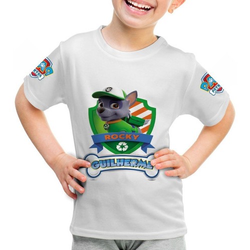 Camiseta Personalizada Patrulha Canina Rocky Festa