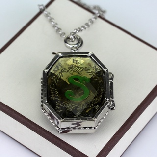 Harry Potter Pequeno Horcrux Caixa Colar Sonserina Pingente Medalh O