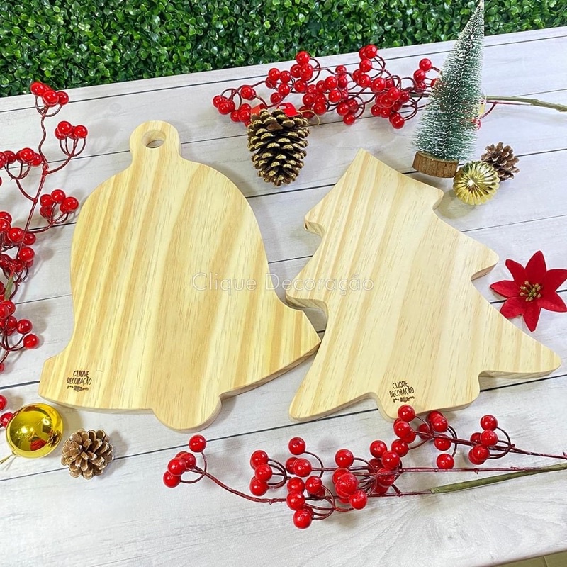 Tábua Gourmet Sino De Natal - Tábua De Frios E Doce Para Decoração De Mesa  Posta Decoração - Tábua Pinus Decorativa | Shopee Brasil